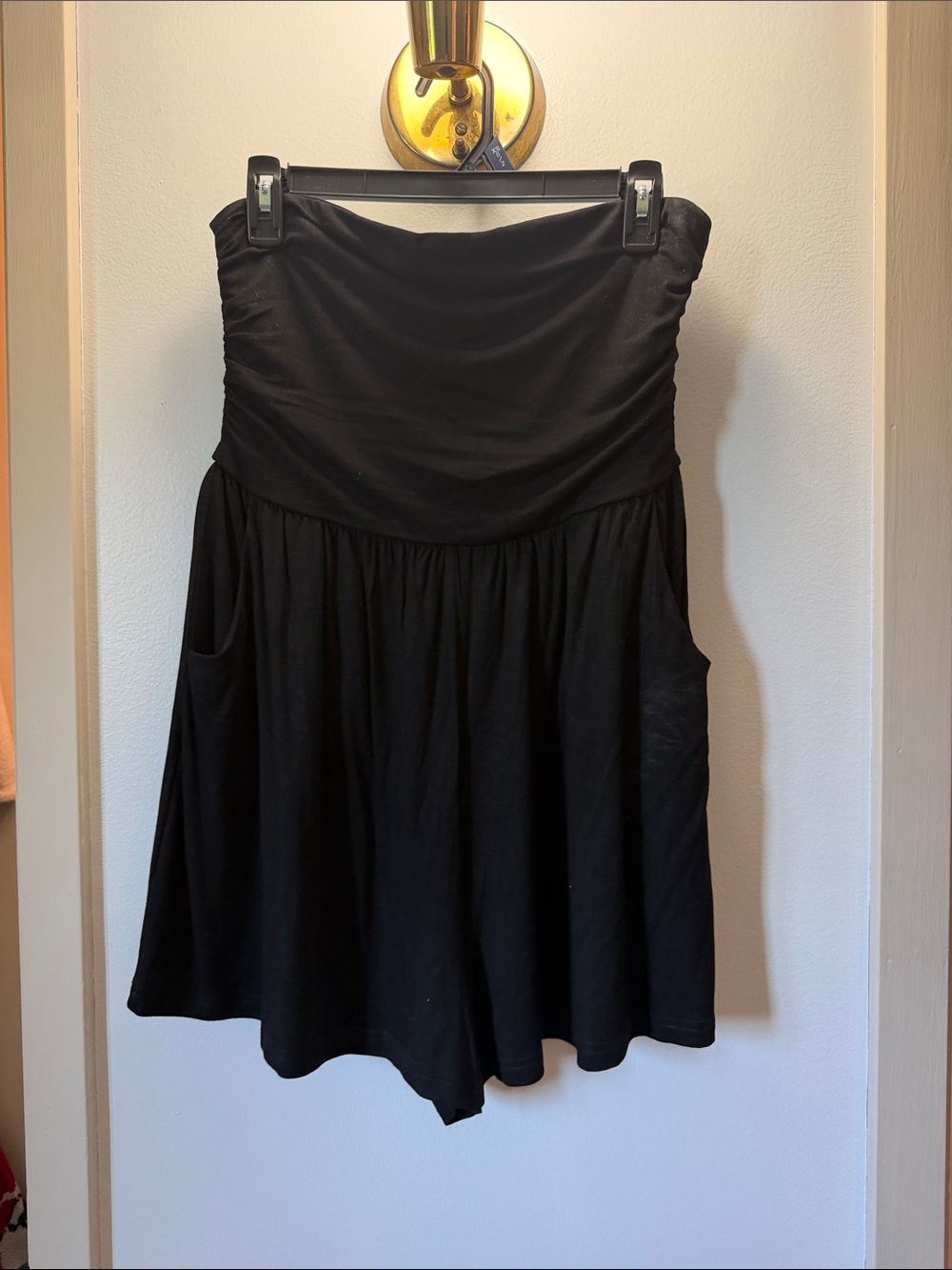 Amazon Black Strapless Sundress with Pockets